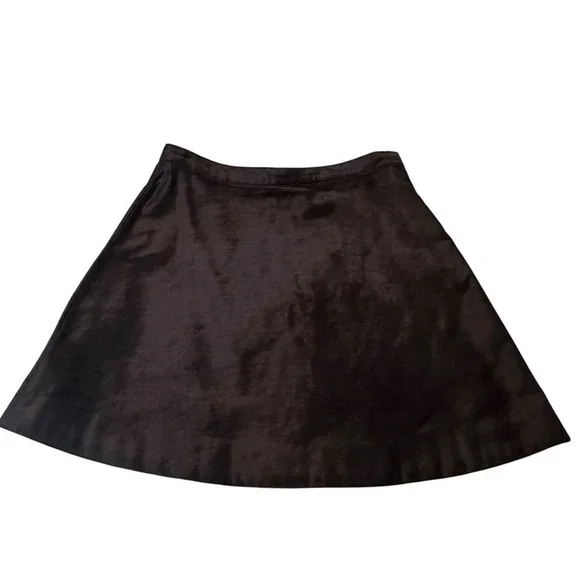 FREE PEOPLE Funkytown Skirt Zero. One and Only Black Velvet A-Line O Ring Zipper - Picture 3 of 6
